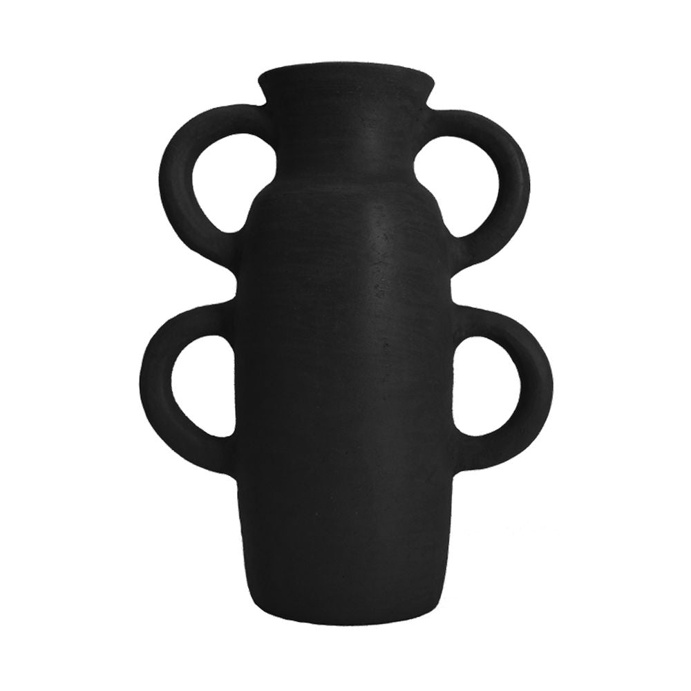 Arms Clay Vase 03 | Medium Vases + Planters Onyx 