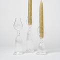 Artisan Shaped Glass Candle Holder | Set of 3_Justine Menard_201-71-1960-192ClearOS | Obakki