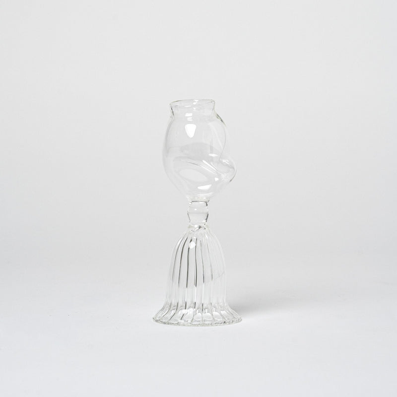 Artisan Shaped Glass Candle Holder | Set of 3 Candles & Incense 