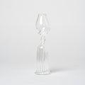 Artisan Shaped Glass Candle Holder | Set of 3_Justine Menard_201-71-1960-192ClearOS | Obakki