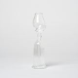 Artisan Shaped Glass Candle Holder | Set of 3 Candles & Incense 