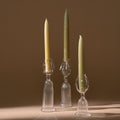 Artisan Shaped Glass Candle Holder | Set of 3_Justine Menard_201-71-1960-192ClearOS | Obakki