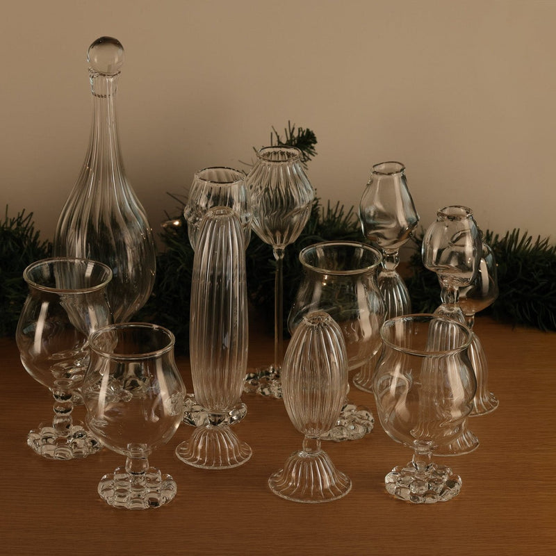 Artisan Shaped Glass Vase | Set of 3 Vases + Planters 