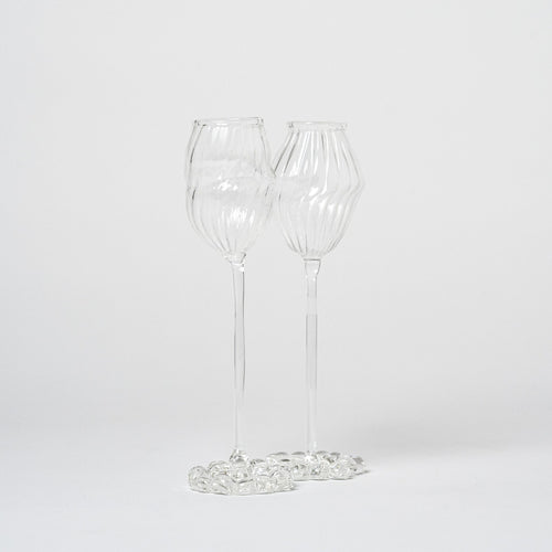 Artisan Shaped Orphee Glass | Set of 2 Glassware 