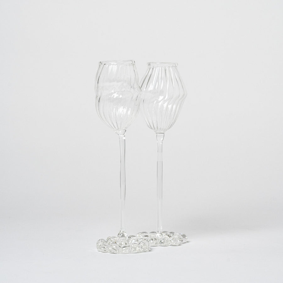 Artisan Shaped Orphee Glass | Set of 2_Justine Menard_201-71-1957-192ClearOS | Obakki