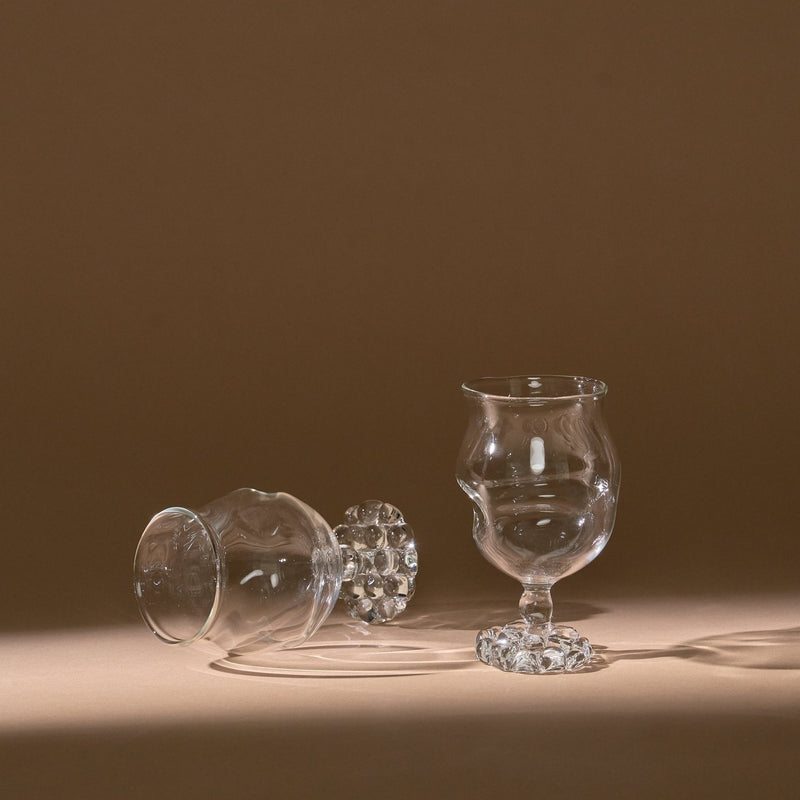 Artisan Shaped Water Glass | Set of 2 Glassware 