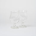 Artisan Shaped Water Glass | Set of 2_Justine Menard_201-71-1955-192ClearOS | Obakki
