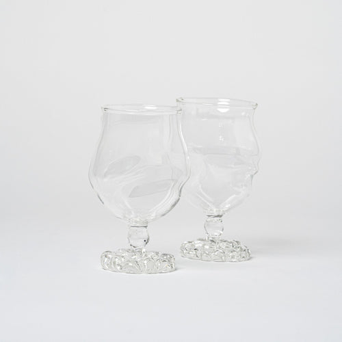 Artisan Shaped Water Glass | Set of 2 Glassware 