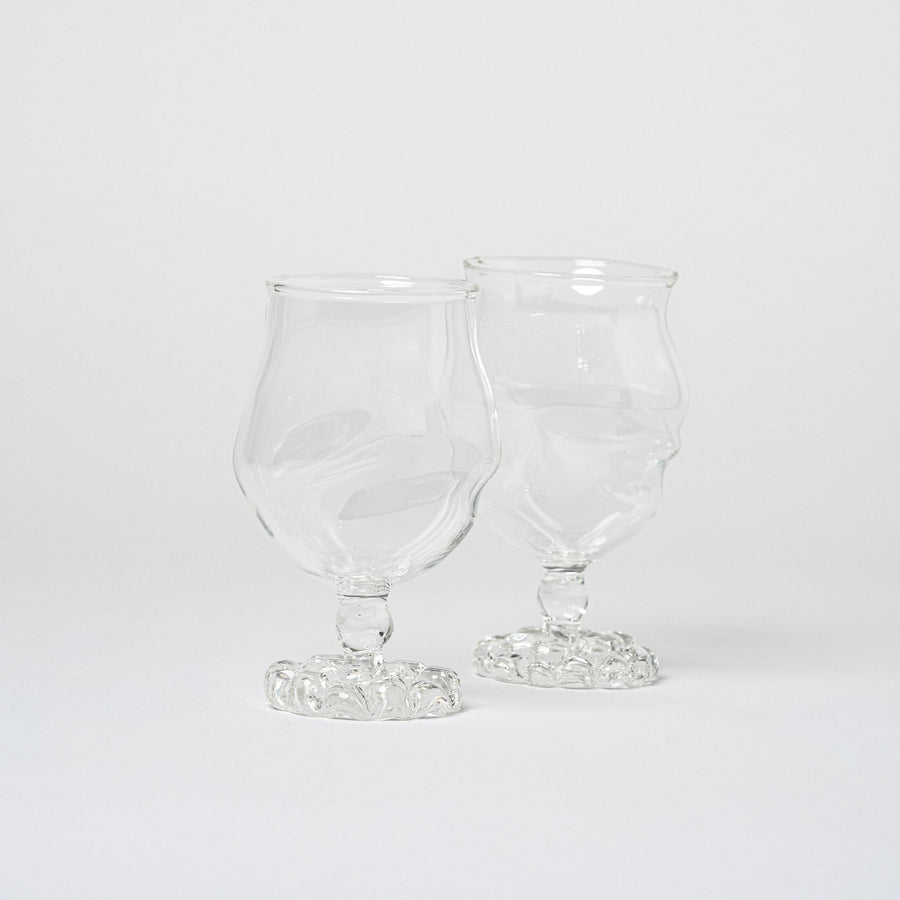 Artisan Shaped Water Glass | Set of 2_Justine Menard_201-71-1955-192ClearOS | Obakki