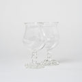 Artisan Shaped Wine Glass | Set of 2 - Glassware by Justine Menard | Obakki
