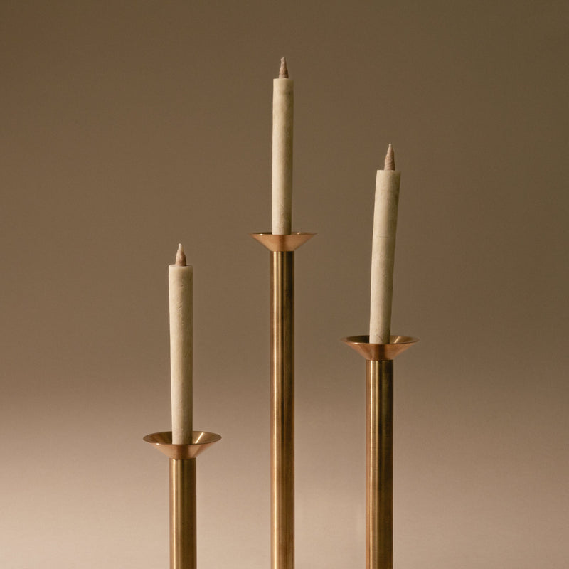 Brass Candle Stand | Set of 3 Candle Holders 