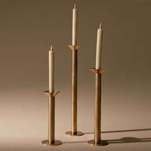 Brass Candle Stand | Set of 3 Candle Holders 