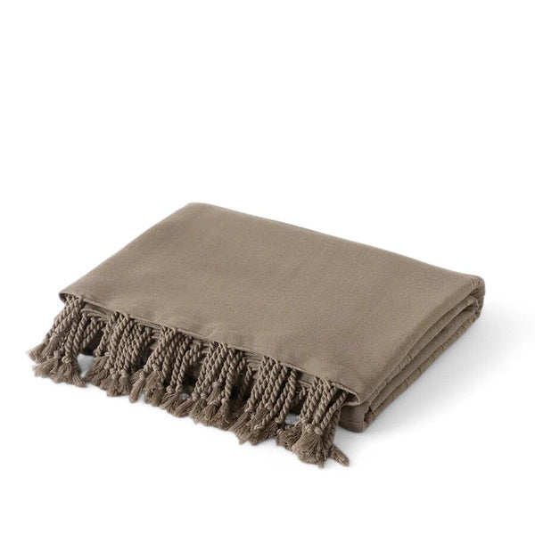 Brushed Cotton Beadspread | Camel Blankets & Throws 