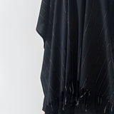 Brushed Cotton Poncho | Black Stripe Clothing 