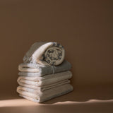 Camel Hair Blanket | Ivory & Zanaqa Stripe Home Textiles 