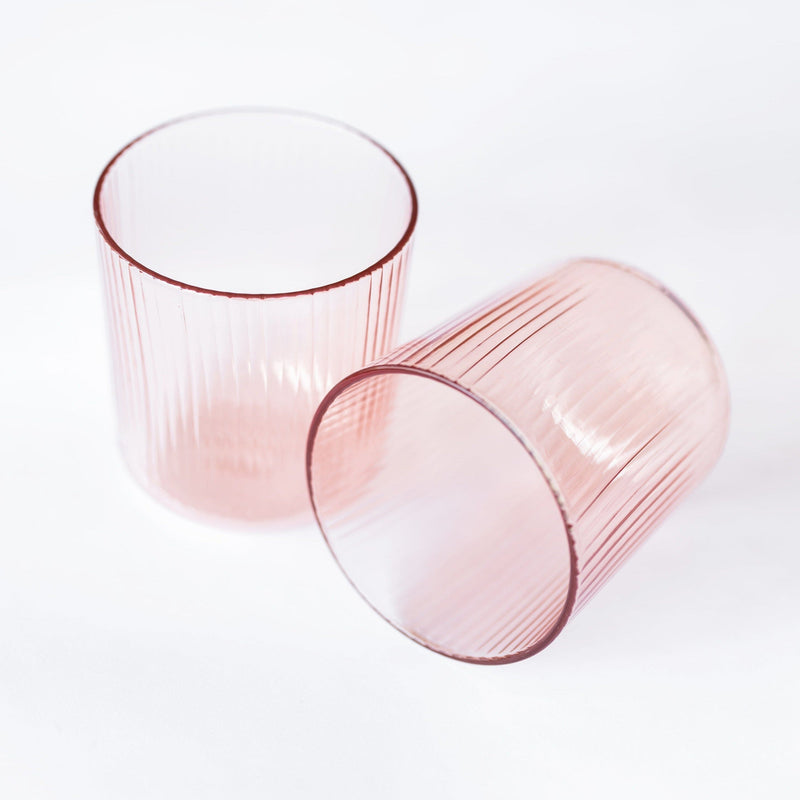 Cameo Pink Luisa Vino | Set of 2 Glassware 