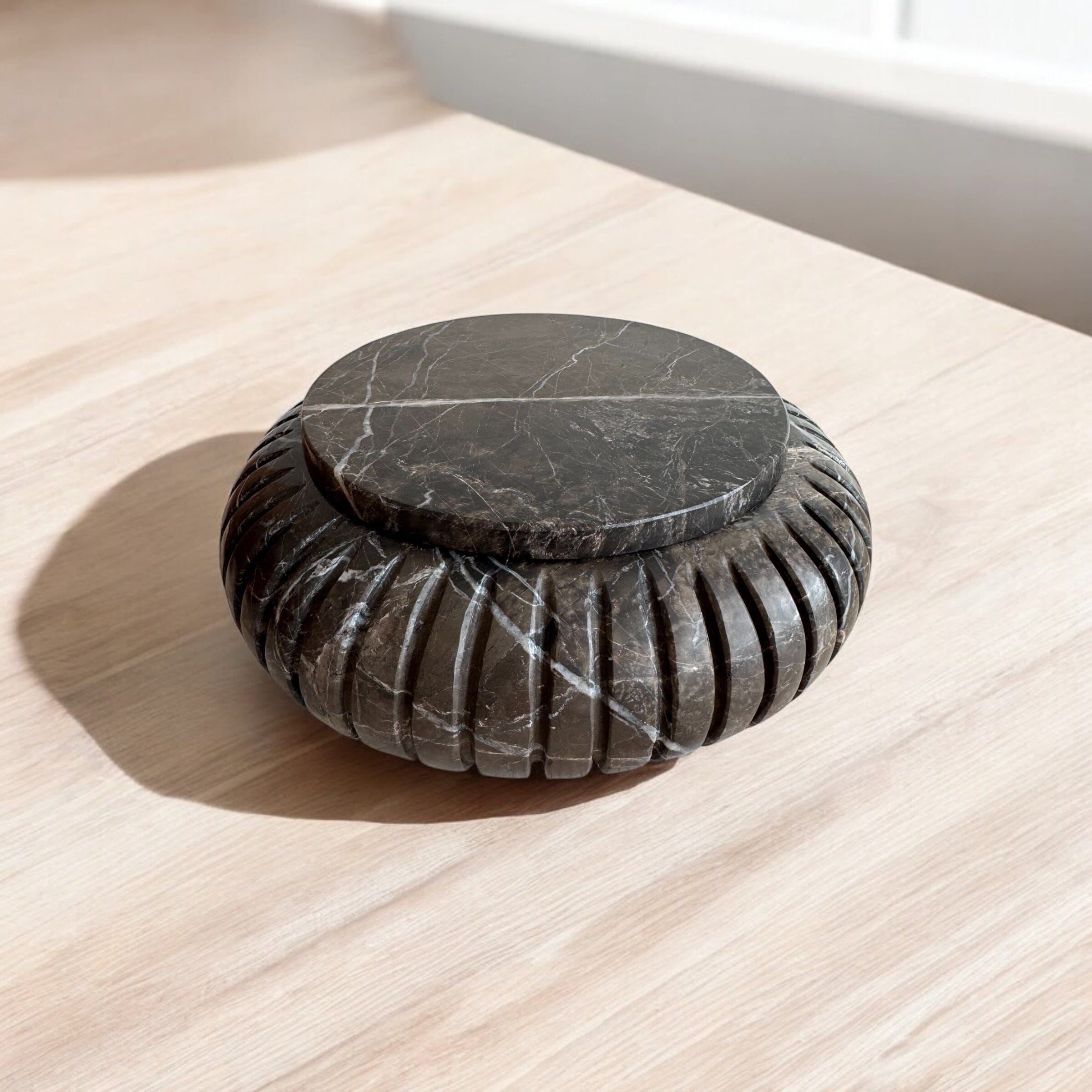 Canopo Container | Black Marble Decorative Bowls 