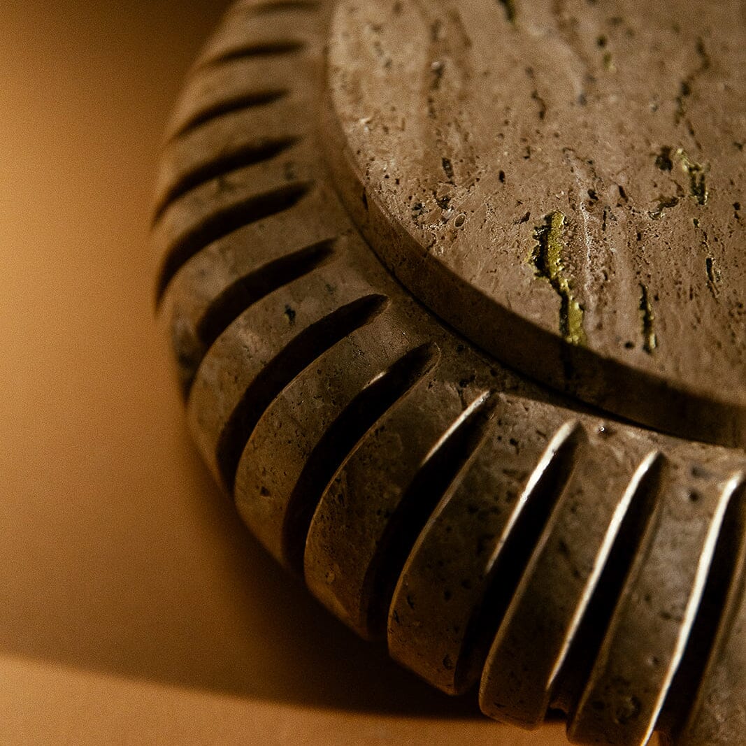 Canopo Container | Travertine Decorative Bowls 