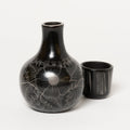 Cantaro Ceramic Carafe Set | Flores_Huáncito, Chilchota, Michoachan_201-50-1890-766BlackOS | Obakki