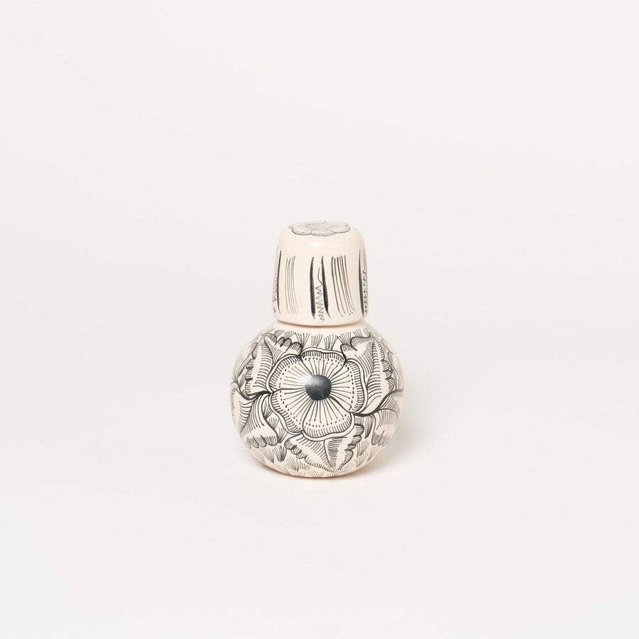 Cantaro Ceramic Carafe Set | Itsi_Huáncito, Chilchota, Michoachan_201-50-1889-766WhiteOS | Obakki