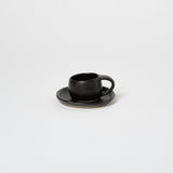 Ceramic Espresso Cup + Saucer Vases + Planters Black 