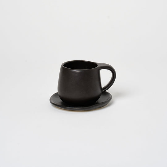 Ceramic Mug + Saucer Vases + Planters Black 