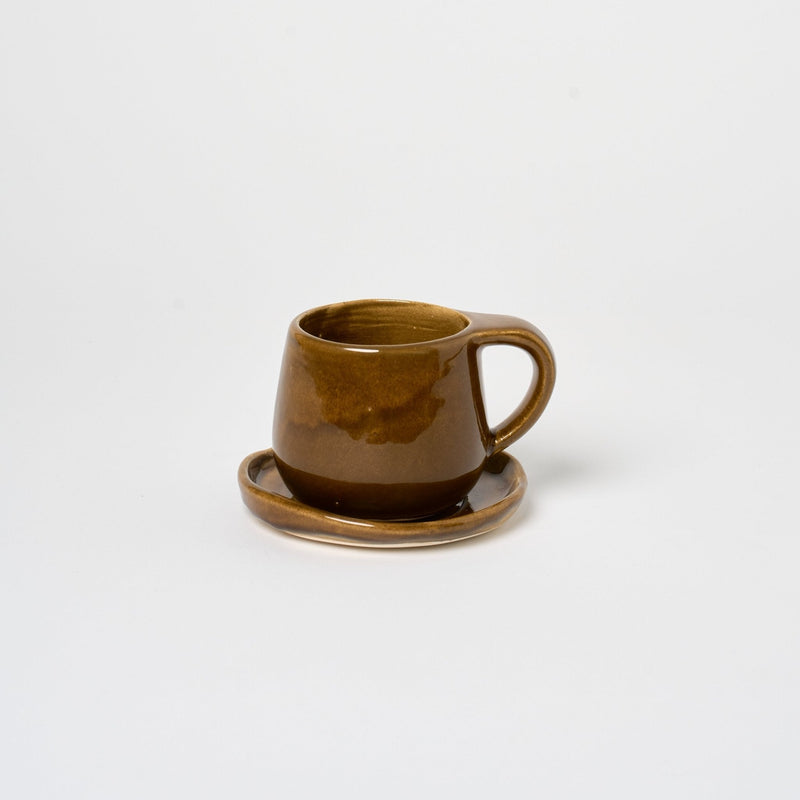 Ceramic Mug + Saucer Vases + Planters Ochre 