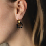 Circle Horn Drop Earrings Jewelry 