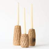 Cob Candle Holder | Set of 3 Candle Holders 