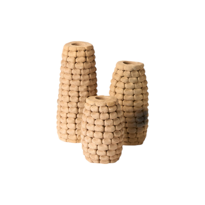 Cob Candle Holder | Set of 3 Candle Holders 