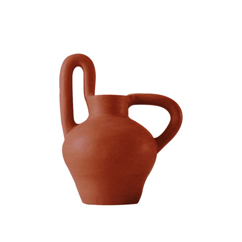 Contradictory Clay Vase 03 | Small Vases + Planters Red Clay 