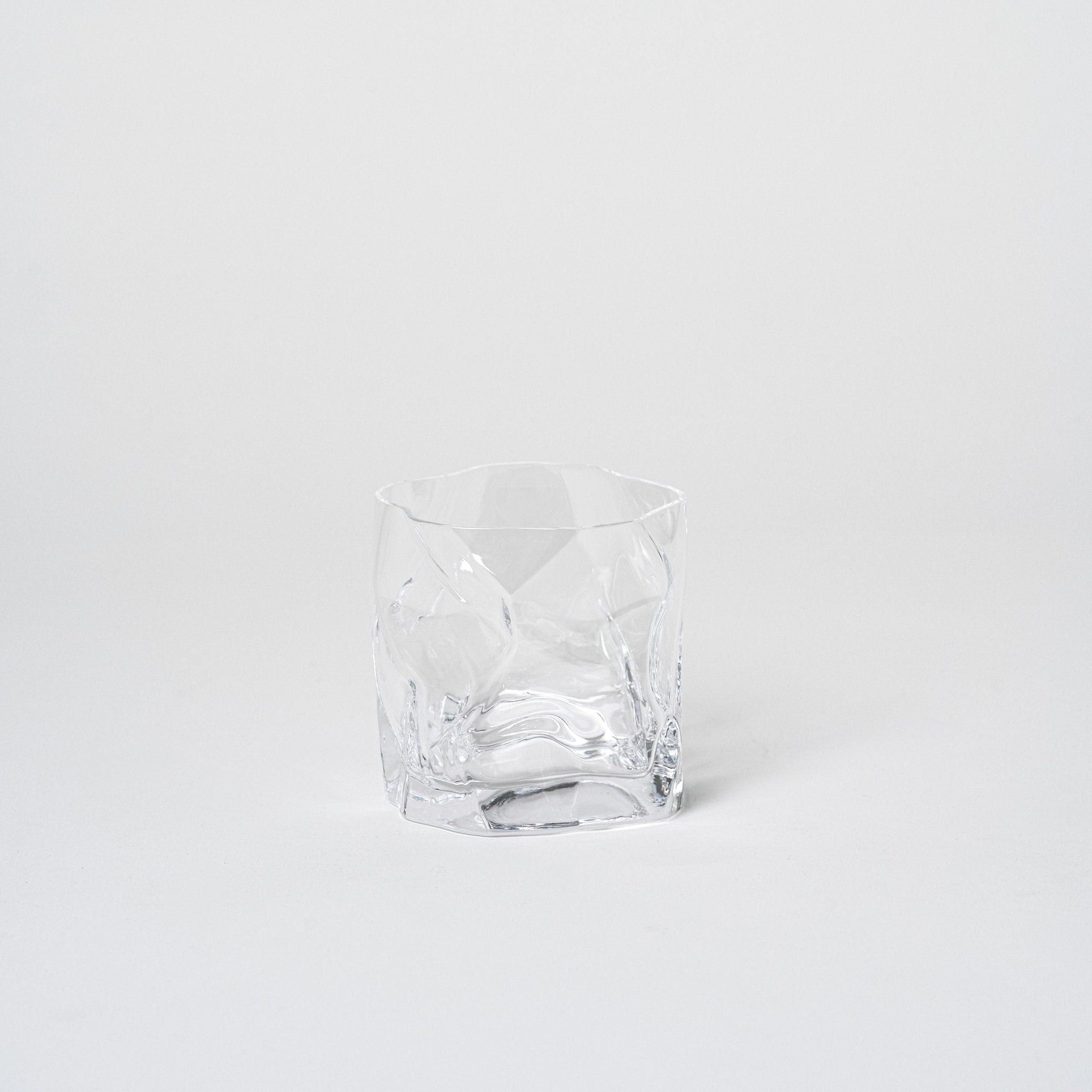 Crumple Old Fashioned Glass | Set of 2_Makoto Komatsu_201-52-1995-197ClearOS | Obakki