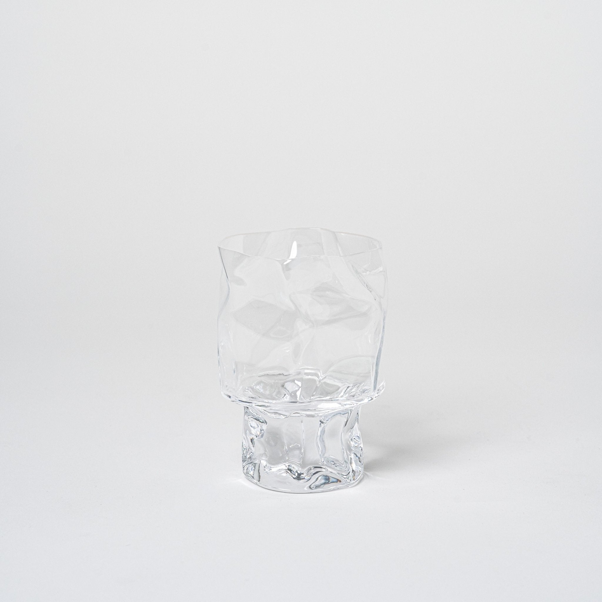 Crumple Wine Glass | L_Makoto Komatsu_201-52-1993-197ClearOS | Obakki