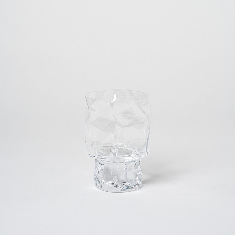 Crumple Wine Glass | L_Makoto Komatsu_201-52-1993-197ClearOS | Obakki