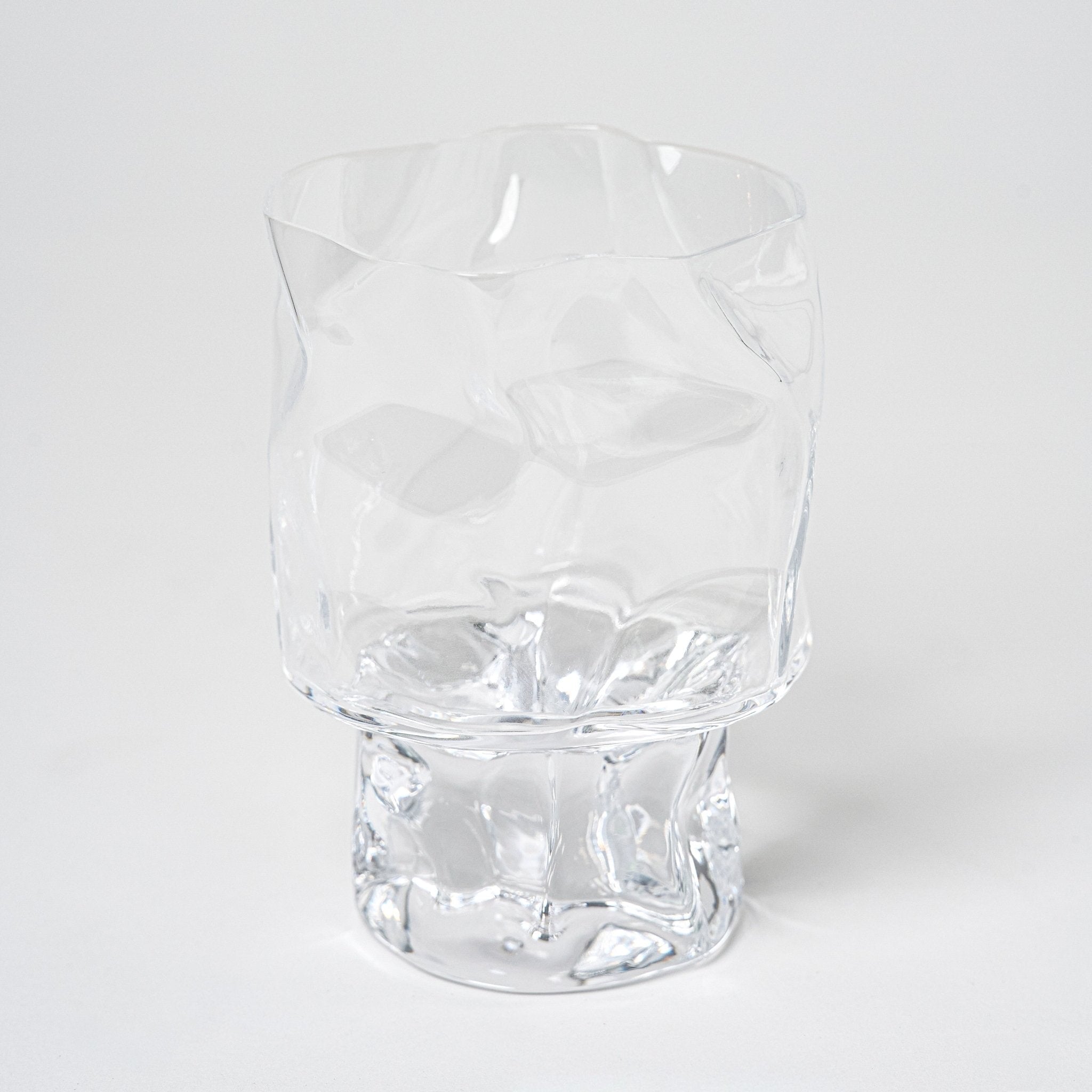 Crumple Wine Glass | Set of 2_Makoto Komatsu_201-52-1994-197ClearOS | Obakki