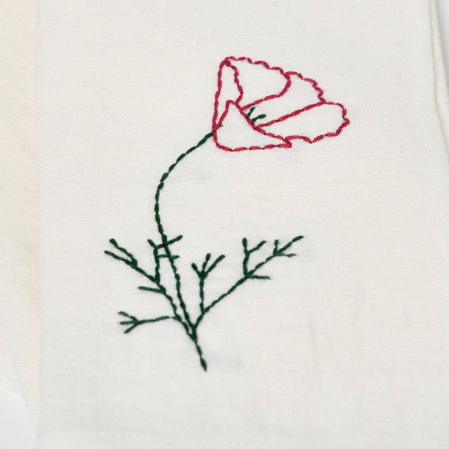 Fleurs Romantiques Table Napkins | Set of 4_Sarah Espeute_201-61-1924.1-168CoquelicotOS | Obakki