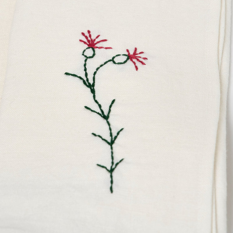 Fleurs Romantiques Table Napkins | Set of 4 Table Linens Fleur Sauvage 