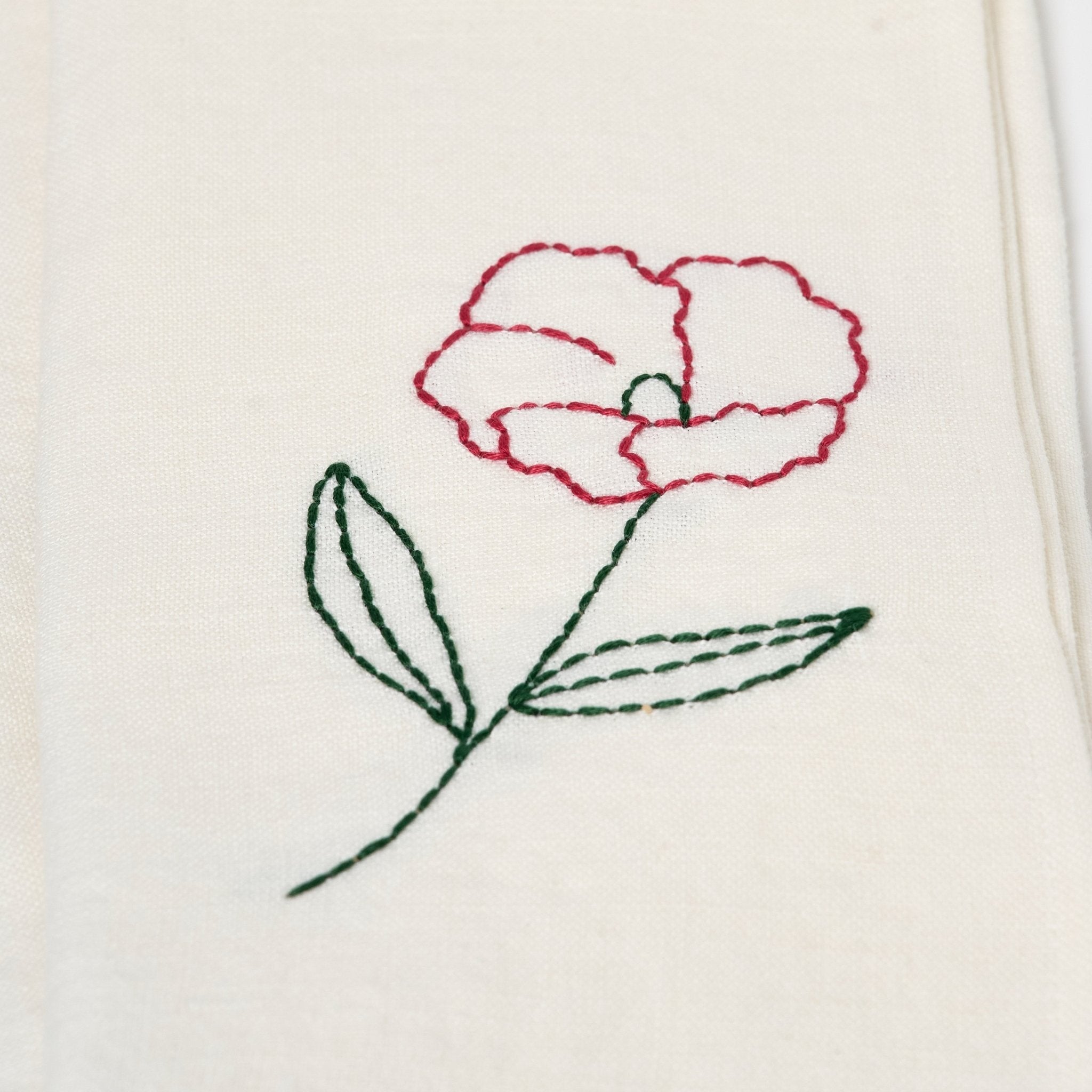 Fleurs Romantiques Table Napkins | Set of 4 Table Linens Rose 