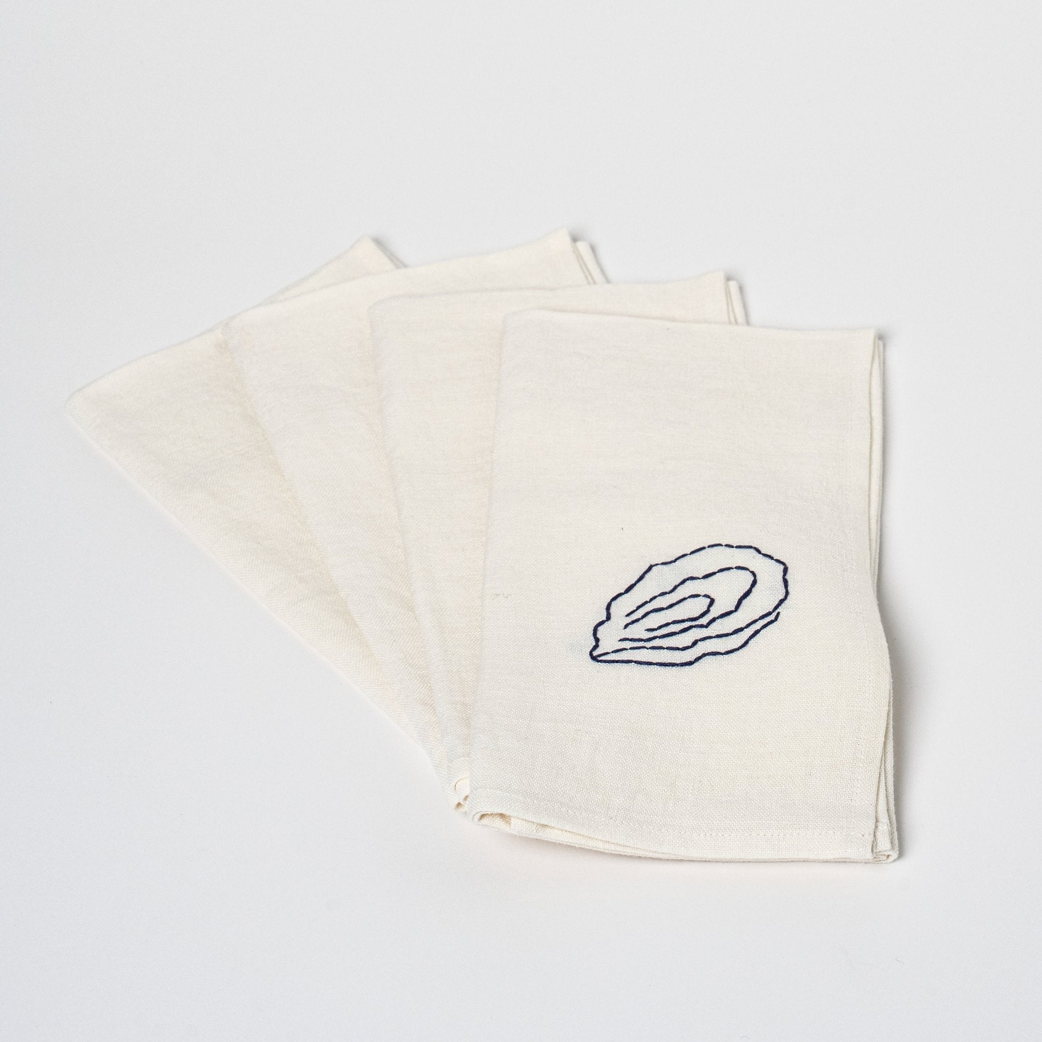 Fruits De Mer Table Napkins | Set of 4 Table Linens 