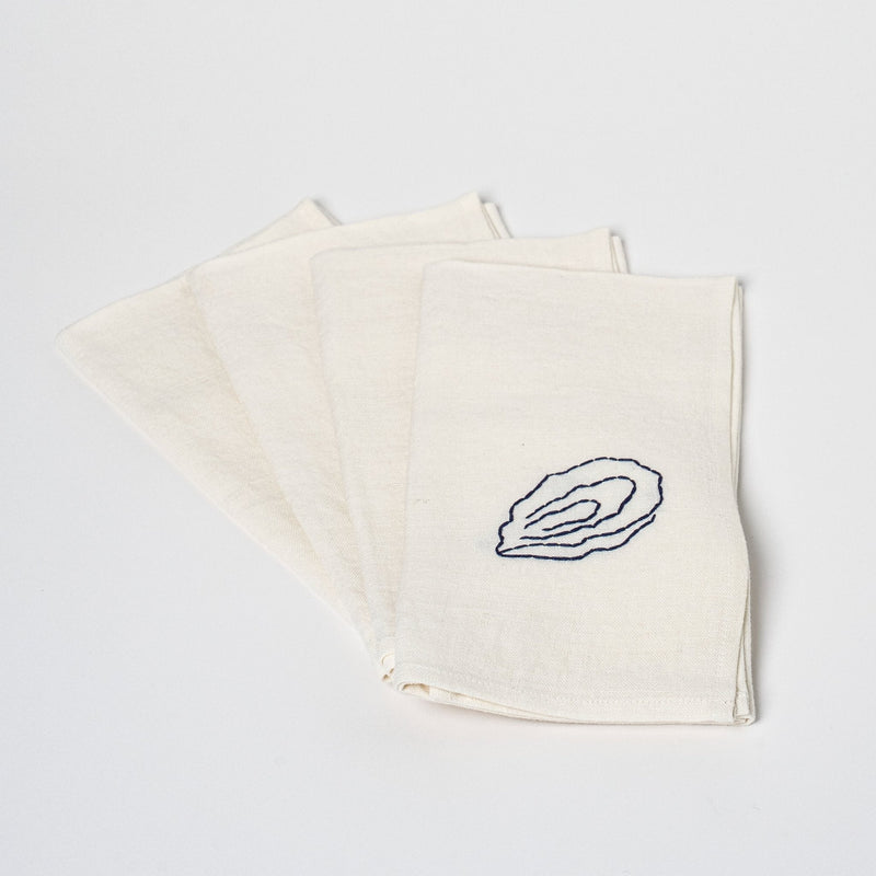 Fruits De Mer Table Napkins | Set of 4 Table Linens 