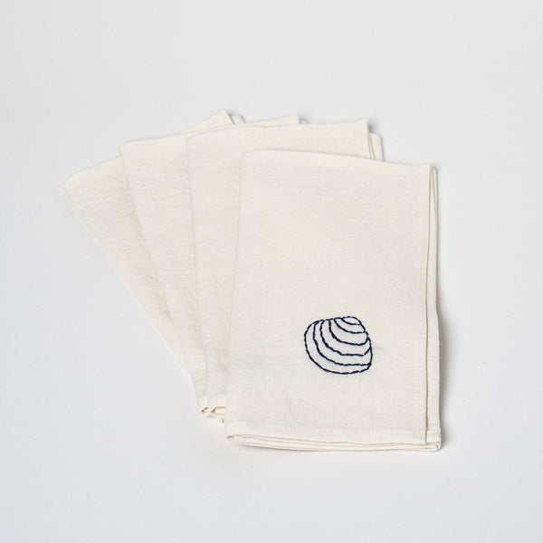 Fruits De Mer Table Napkins | Set of 4 Table Linens 