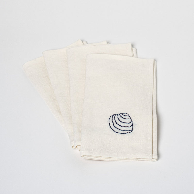 Fruits De Mer Table Napkins | Set of 4 Table Linens 