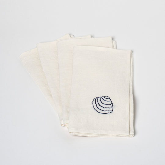 Fruits De Mer Table Napkins | Set of 4 Table Linens 