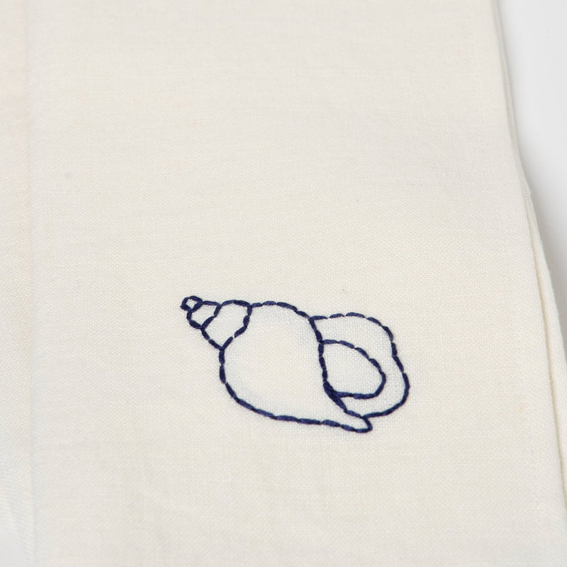 Fruits De Mer Table Napkins | Set of 4 Table Linens Conque 