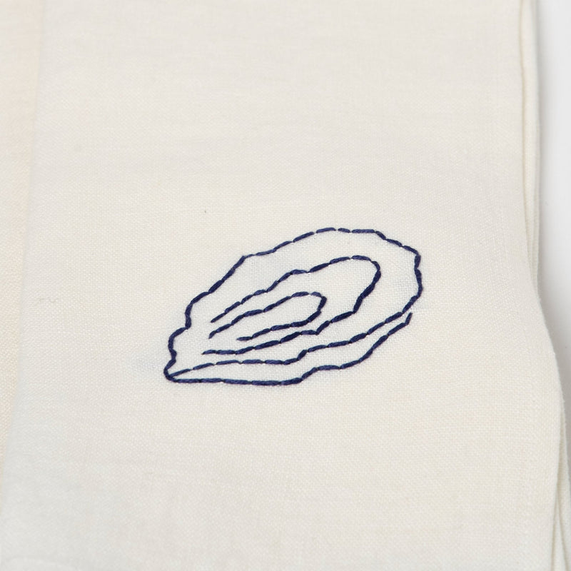 Fruits De Mer Table Napkins | Set of 4 Table Linens Huitre 