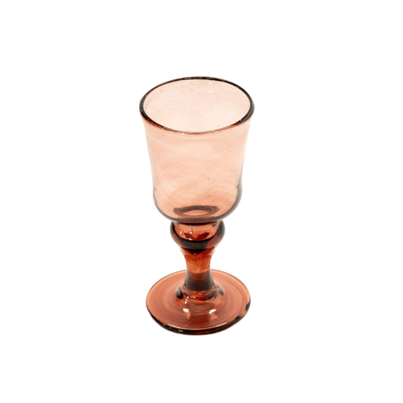 Hand Blown Wine Glass | Strawberry Glassware 