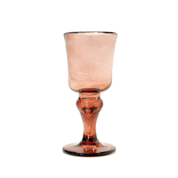 Hand Blown Wine Glass | Strawberry Glassware 