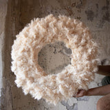 Handwoven Frosted Wreath Accents + Decor 