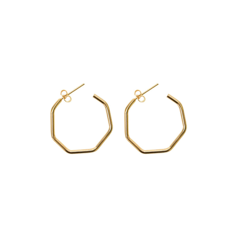 Hexagon Earrings | Small Jewelry Gold Plated 