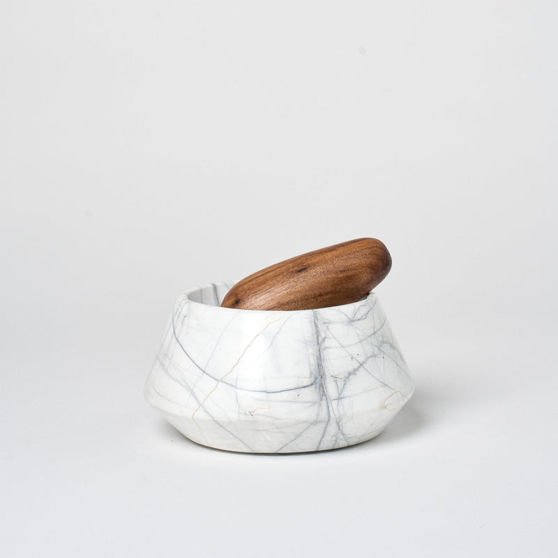 Holbox Mortar and Pestle | White Mortar + Pestles 